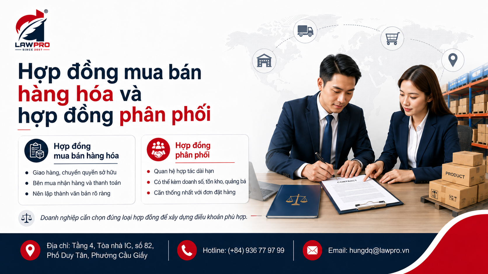 Hợp đồng mua bán hàng hóa và hợp đồng phân phối